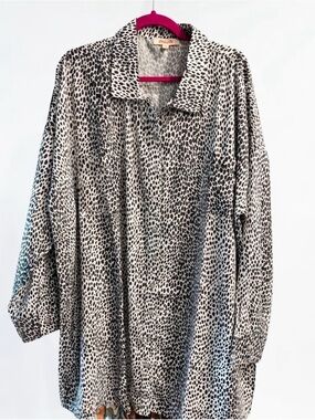 Mazik 2X Plus Size Dress Animal Print